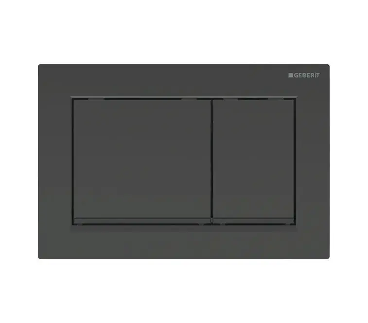 Geberit Omega20 - vadības plate, melna spīdīga / melna matēta 115.080.DW.1