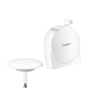 Hansgrohe Exafill S - gatavais komplekts vannas ieplūdei, noteces un pārplūdes komplekts, balti matēts 58117700