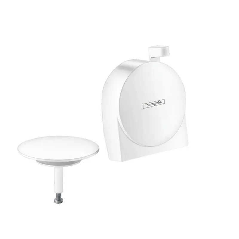 Hansgrohe Exafill S - gatavais komplekts vannas ieplūdei, noteces un pārplūdes komplekts, balti matēts 58117700