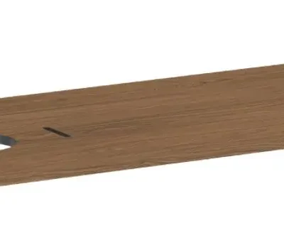 Hansgrohe Xilesa E - izlietnes plātne, 138x55 cm, izgriezums kreisajā pusē, ozols Kaschmir 54278550