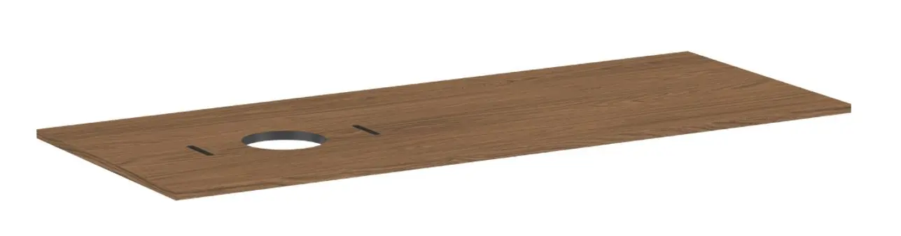 Hansgrohe Xilesa E - izlietnes plātne, 138x55 cm, izgriezums kreisajā pusē, ozols Kaschmir 54278550