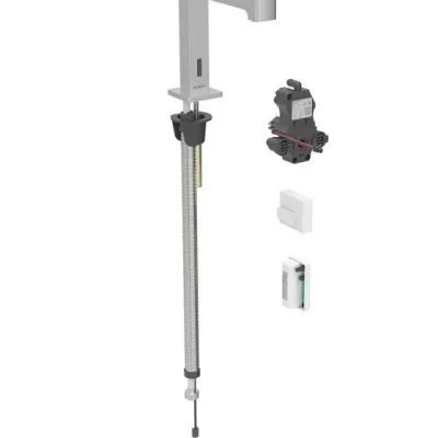 Geberit Brenta - elektronisks izlietnes vārsts, ģeneratora darbība, easy to clean, matēts nerūsējošais tērauds 116.195.SN.1