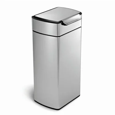 Simplehuman atkritumu tvertnes - atkritumu tvertne 30 l, Touch-bar, matēts nerūsējošais tērauds CW2015