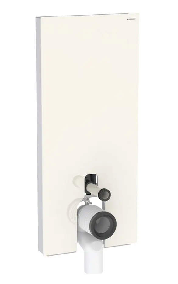 Geberit Monolith Plus - sanitārais modulis stāvošam WC, 114 cm, pieslēgums apakšā, stikls/sandpelēks 131.233.JL.7