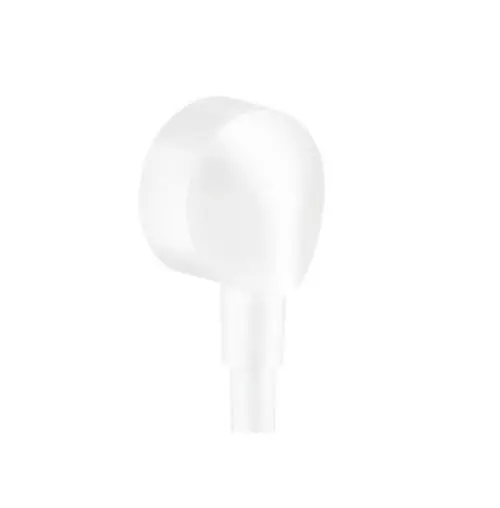 Hansgrohe Fixfit - sienas pieslēgums E bez pretplūsmas vārsta, baltmatēts 27454700