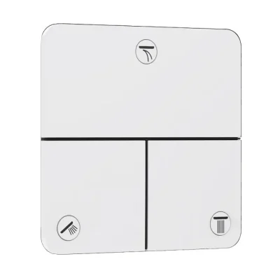 Hansgrohe ShowerSelect Comfort - zemapmetuma vārsts, 3 patērētājiem, balts matēts 15587700