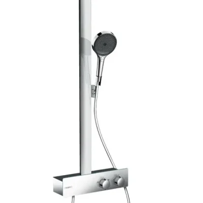 Hansgrohe Rainfinity - dušas komplekts ar termostatu, diametrs 25 cm, 3 strūklas veidi, hroms 28742000