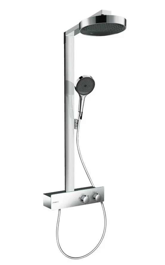 Hansgrohe Rainfinity - dušas komplekts ar termostatu, diametrs 25 cm, 3 strūklas veidi, hroms 28742000