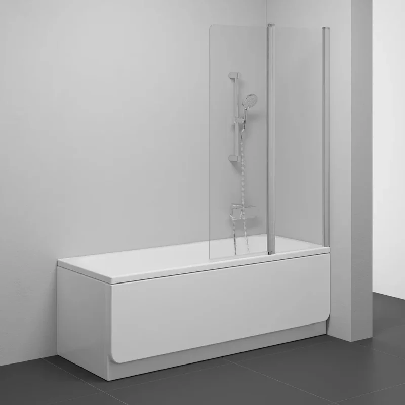 Ravak hromse - vannas aizsargstikls divdaļīgs CVS2-100 R, 99x150 cm, labais, satinēts/caurspīdīgs stikls 7QRA0U00Z1