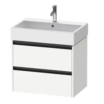 Duravit Ketho.2 - izlietnes skapītis, 55x68x46 cm, 2 atvilktnes, balts matēts K25276018180000