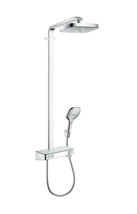 Hansgrohe Raindance Select E - dušas kolonna ar termostata maisītāju ShowerTablet, 30 cm, 2 strūklas, hromēta 27126000
