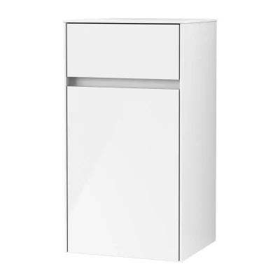 Villeroy & Boch Collaro - sānu skapītis, 40x75x35 cm, 1 durvis, durvju eņģes labajā pusē, Glossy White C03201DH