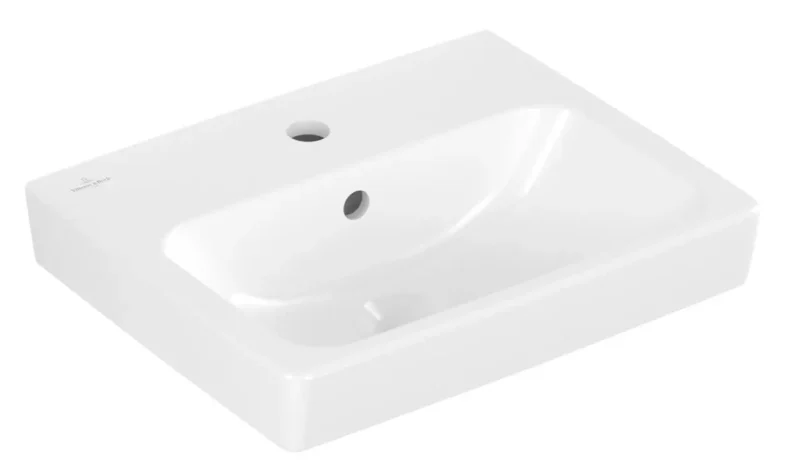 Villeroy & Boch Architectura - roku mazgājamā izlietne, 45x37 cm, ar pārplūdi, 1 caurums jaucējkrānam, Alpu balts 43874501