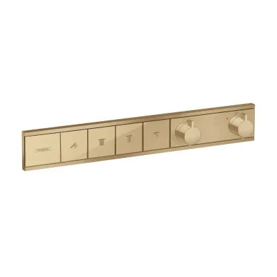 Hansgrohe RainSelect - zemapmetuma maisītājs 4 patērētājiem, matēts bronzas tonis 15382140