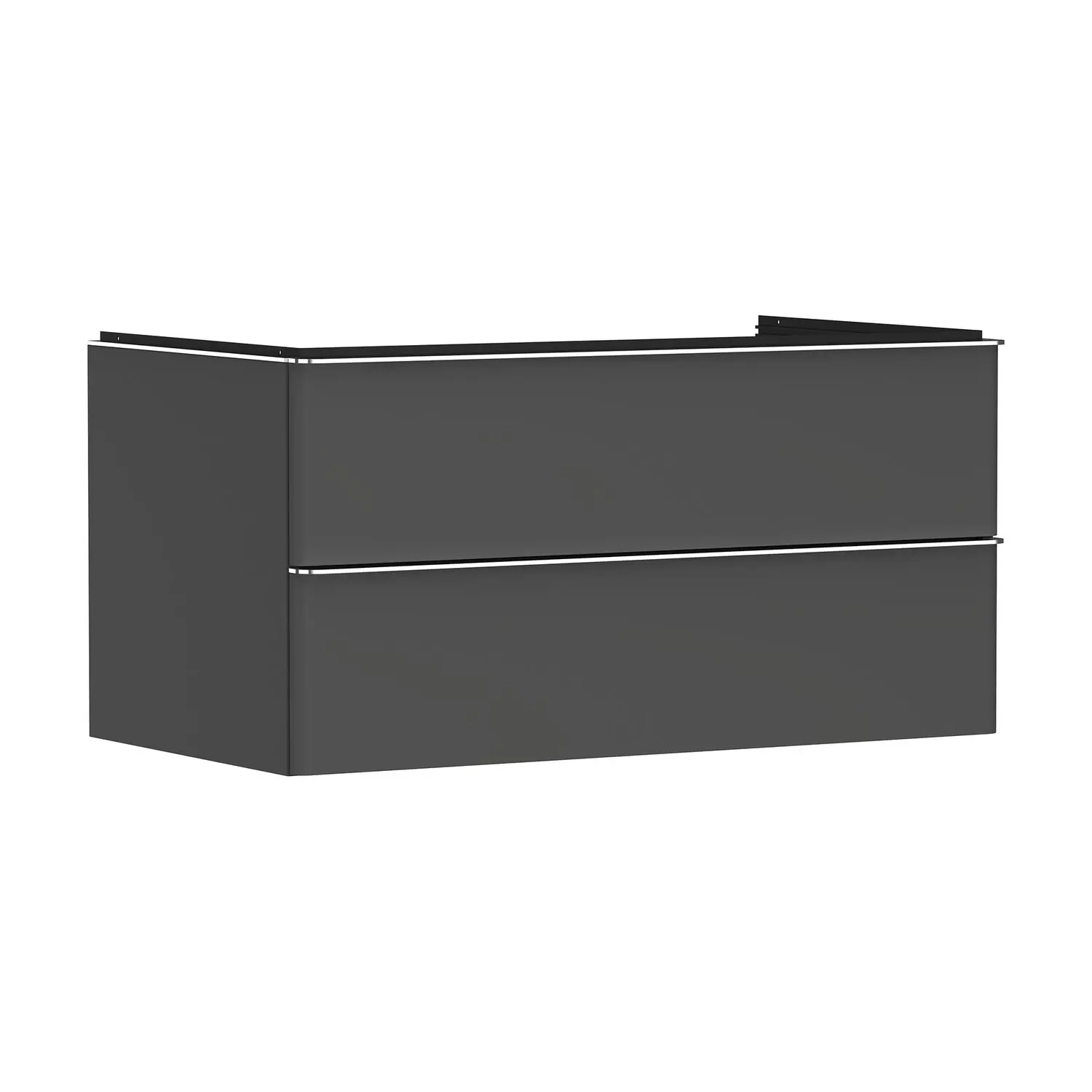 Hansgrohe Xelu Q - izlietnes apakškabinets, 50x98x55 cm, 2 atvilktnes, matēti pelēks/hroms 54079000