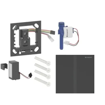Geberit - Elektroniska pisuāra skalošanas vadība tips 40, darbība ar baterijām, easy to clean, Bluetooth, matēti melns 116.237.14.1