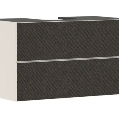 Hansgrohe Xevolos E - izlietnes skapītis, 98x56x55 cm, 2 atvilktnes, matēti bēšs/tekstila tumši pelēks 54191660