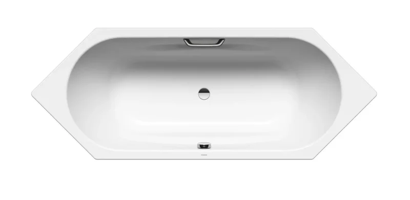 Kaldewei Ambiente - vanna Vaio Duo 6 952, 210x80 cm, ar rokturu caurumiem, balta 233210110001