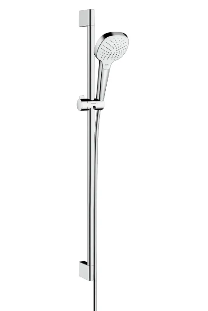 Hansgrohe Croma Select E - dušas komplekts Vario 0,90 m, EcoSmart 9 l/min, balts / hromēts 26593400