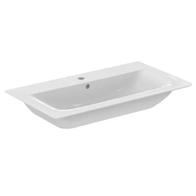 Ideal Standard Connect Air - mēbeļu izlietne 84x46x17 cm, ar 1 jaucējkrāna caurumu, balta E027901