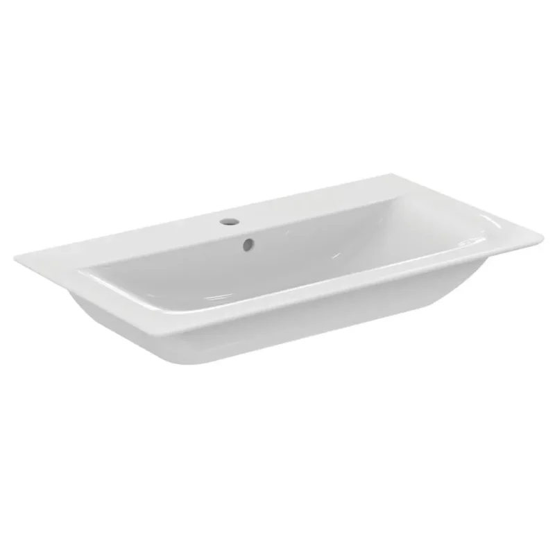 Ideal Standard Connect Air - mēbeļu izlietne 84x46x17 cm, ar 1 jaucējkrāna caurumu, balta E027901
