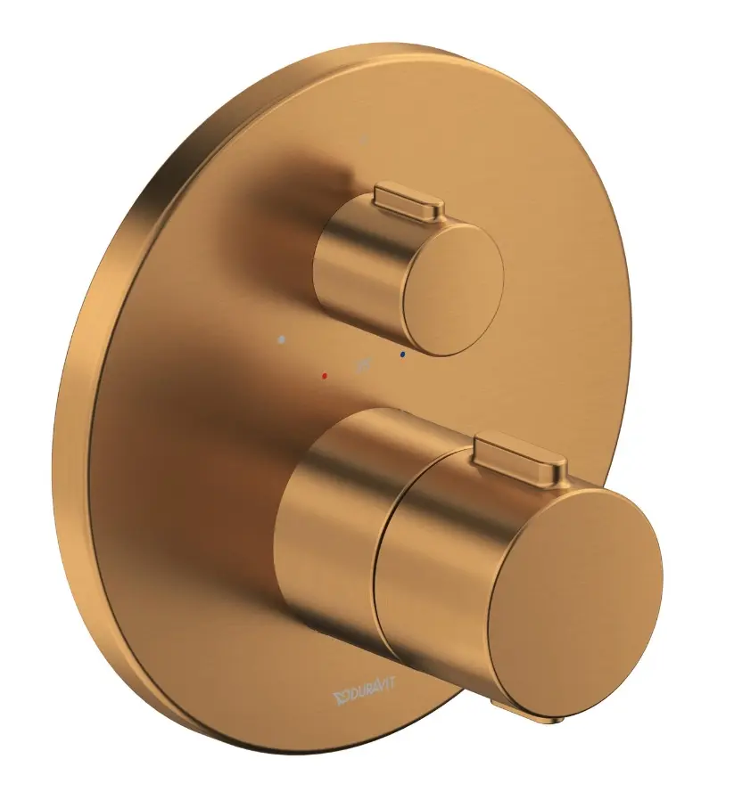 Duravit - zemapmetuma termostatisks maisītājs, birstēts bronza TH4200016004