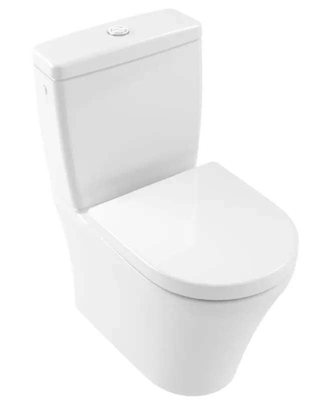 Villeroy & Boch O.novo - WC kombi pods, aizmugurējais izvads, Rimless, DirectFlush, Alpu balts 4625R001