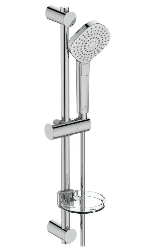 Ideal Standard Idealrain Evo Jet - dušas galvas komplekts, 3 strūklas, stienis un šļūtene, hroms B2621AA