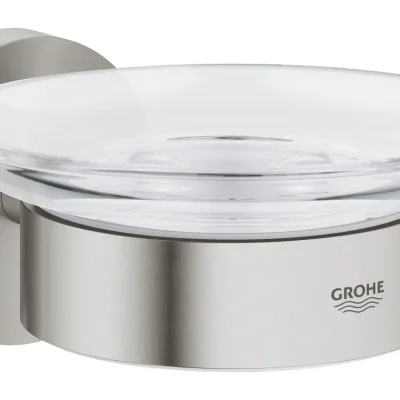 Grohe QuickFix Start - ziepju trauks ar turētāju, stikls/Supersteel 41193DC0