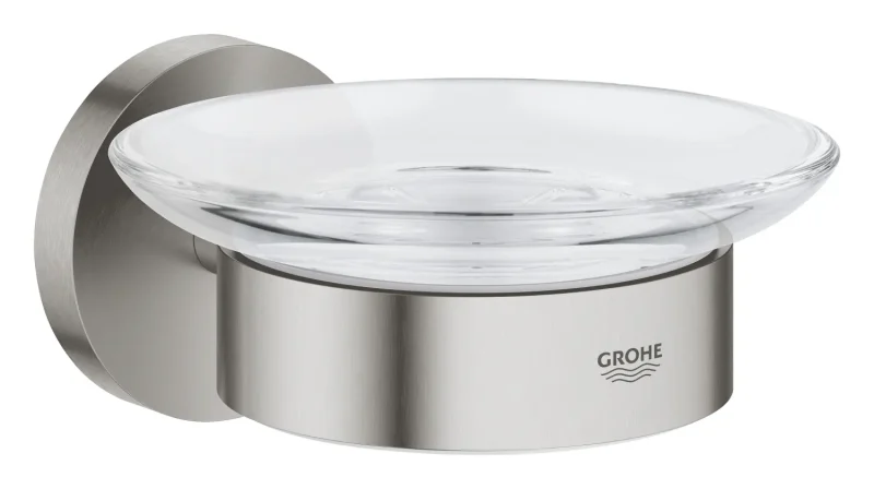 Grohe QuickFix Start - ziepju trauks ar turētāju, stikls/Supersteel 41193DC0