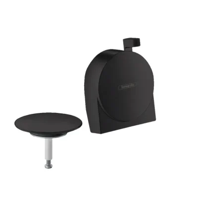Hansgrohe Exafill S - gatavais komplekts vannas ieplūdei, noteces un pārplūdes komplekts, matēti melns 58117670