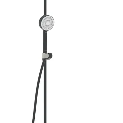 Hansa Micra - dušas komplekts 200 ar termostatu, Thermo Cool, matēti melns 4435013033