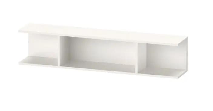 Duravit Ketho.2 - skapis ar plauktiem 17x80x15 cm, balts spīdīgs K21208022220000