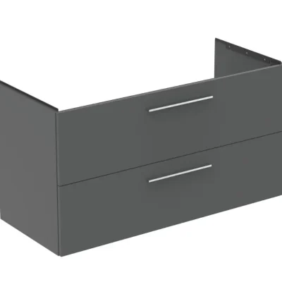 Ideal Standard i.Life B - izlietnes skapītis, 63x120x51 cm, 2 atvilktnes, pa labi, kvarca pelēks matēts T5587NG