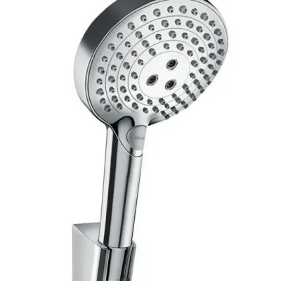 Hansgrohe Raindance Select S - rokas dušas komplekts 120, 3jet P ar dušas turētāju un dušas šļūteni 1,6 m, hromēts 27668000