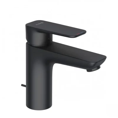 Kludi Pure&Style - izlietnes vienas sviras maisītājs ar noteces komplektu, matēti melns 402903975