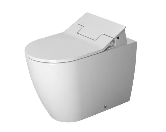 Duravit ME by Starck - grīdas WC SensoWash, ar WonderGliss, alpu balts 21695900001