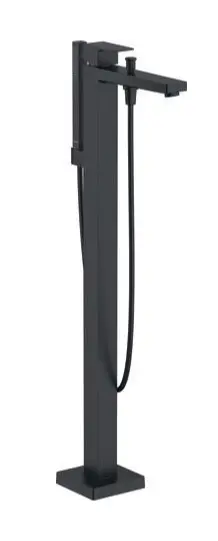 Duravit Manhattan - vannas maisītājs, grīdas montāža, matēti melns MH5250000046