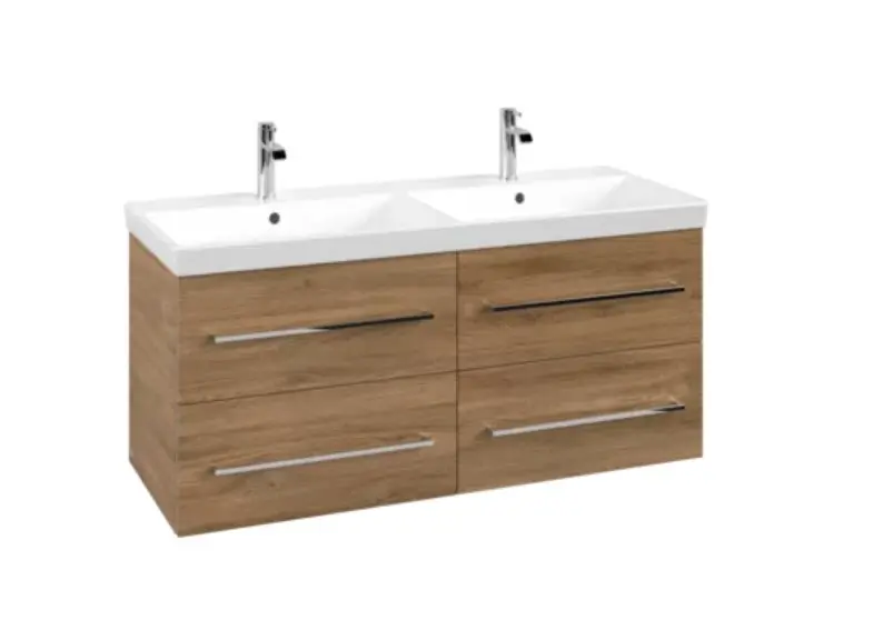 Villeroy & Boch Avento - izlietnes apakšskapis, 118x51x45 cm, 4 atvilktnes, Oak Kansas A89300RH