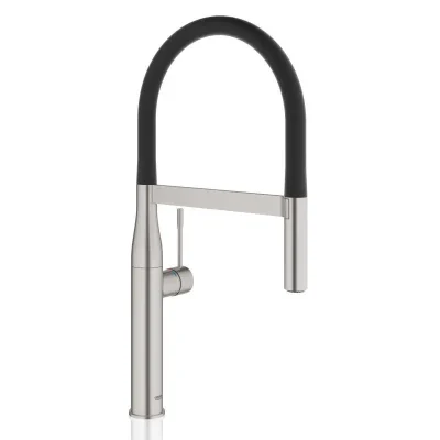 Grohe Essence - virtuves izlietnes maisītājs ar atsperes roku, SuperSteel 30294DC0