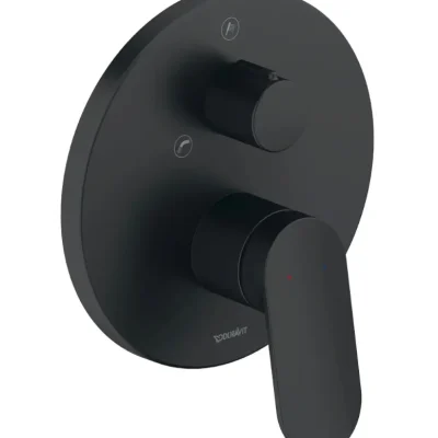 Duravit Wave - zemapmetuma maisītājs, 2 patērētājiem, matēti melns WA5210012046