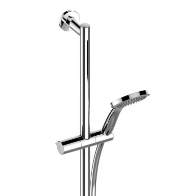 Keuco IXMO - dušas komplekts: 3 strūklas veidi, stienis (86 cm) un šļūtene, hromēts 59587010801