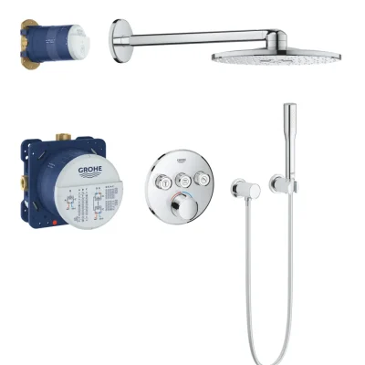 Grohe SmartControl Perfect - dušas komplekts ar zemapmetuma maisītāju 310, hromēts 34709000
