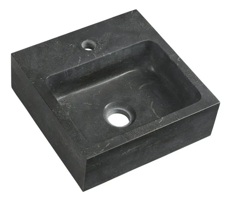 Sapho Blok - roku mazgājamā izlietne 30x30 cm, bez pārplūdes, jaucējkrāna caurums, antracīts 2401-29