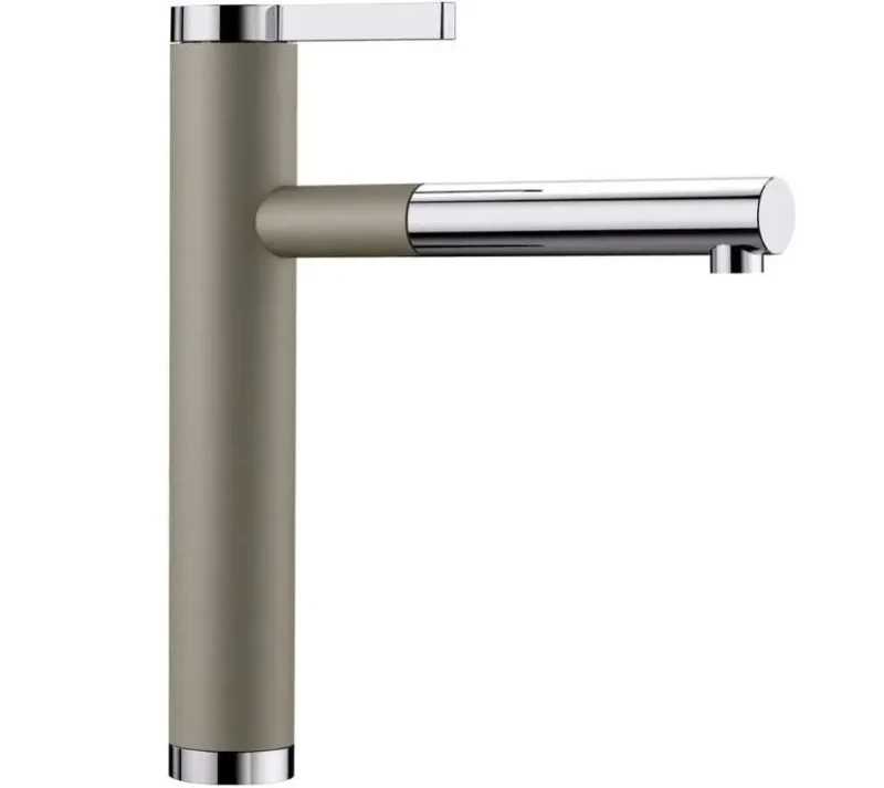 Blanco Linee S - virtuves maisītājs, ar izvelkamu savienojumu, Tartufo/Hroms 518446