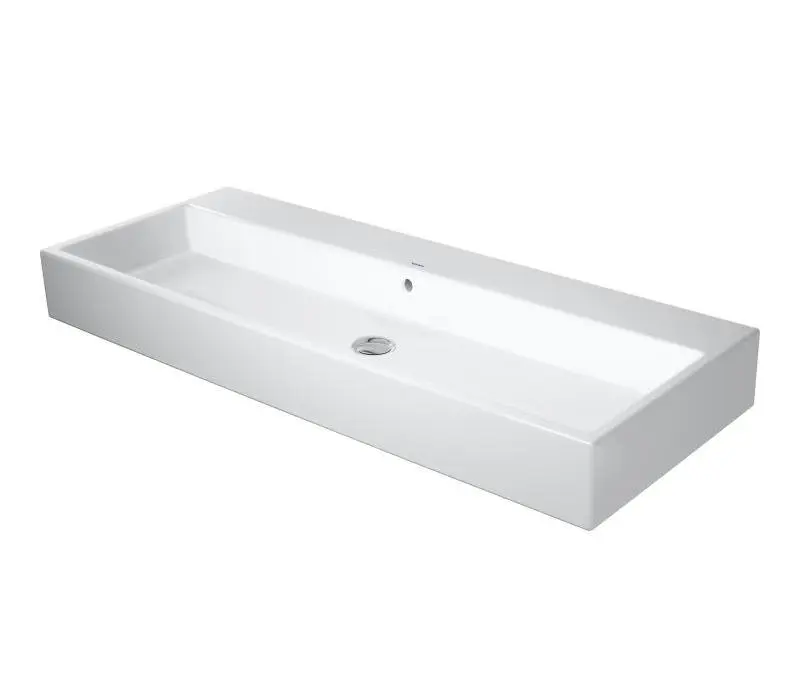 Duravit Vero Air - dubultā izlietne 120x47 cm, ar pārplūdi, bez cauruma maisītājam, WonderGliss, balta 23501200601