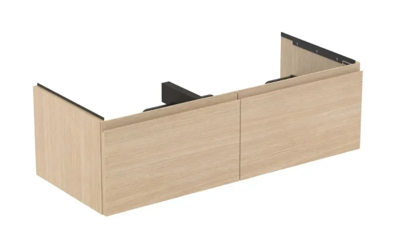 Ideal Standard Finesse - izlietnes skapītis, 120x51x37 cm, 2 atvilktnes, balts ozols E3398US