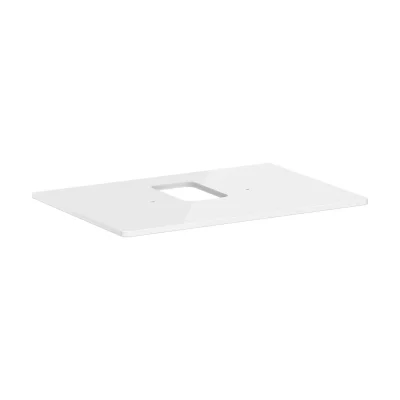 Hansgrohe Xelu Q - izlietnes virsma 78x55 cm, izgriezums vidū, balta spīdīga 54120050
