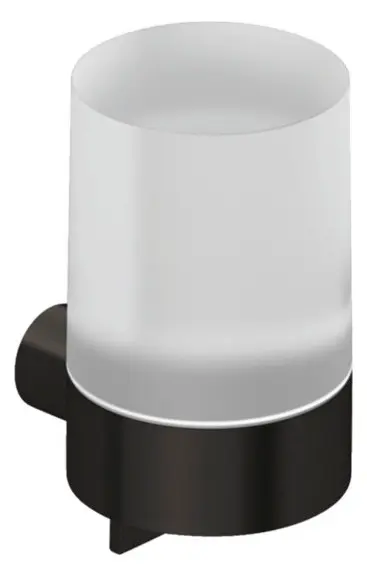 Kludi Vela R - ziepju dozators ar turētāju, stikls/Gunmetal birstēts 58976N2