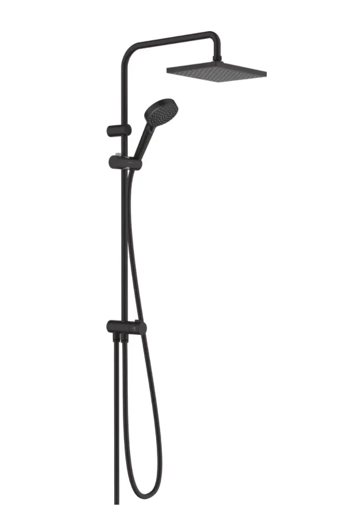 Hansgrohe Vernis Shape - dušas komplekts Showerpipe 230 Reno, matēti melns 26282670